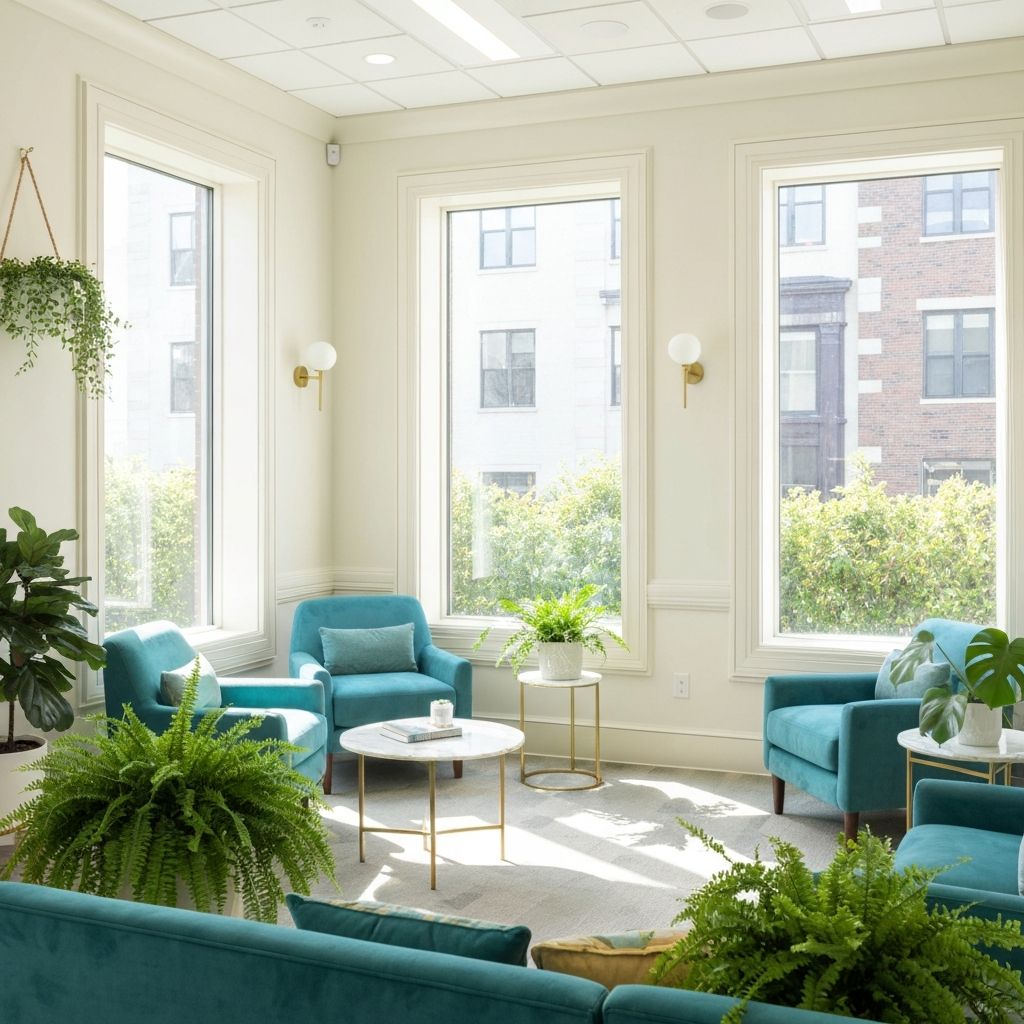 Modern consultation office with natural light